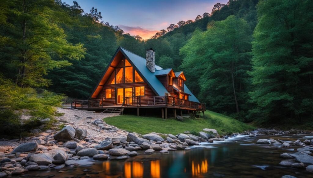 A-Frame cabin rentals in Red River Gorge