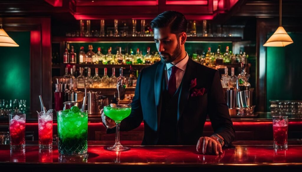 Unique Cocktails at a Trendy Bar