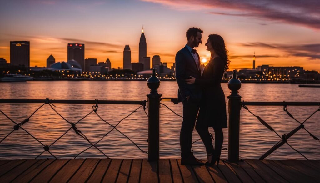 romantic photoshoot in Cleveland Ohio